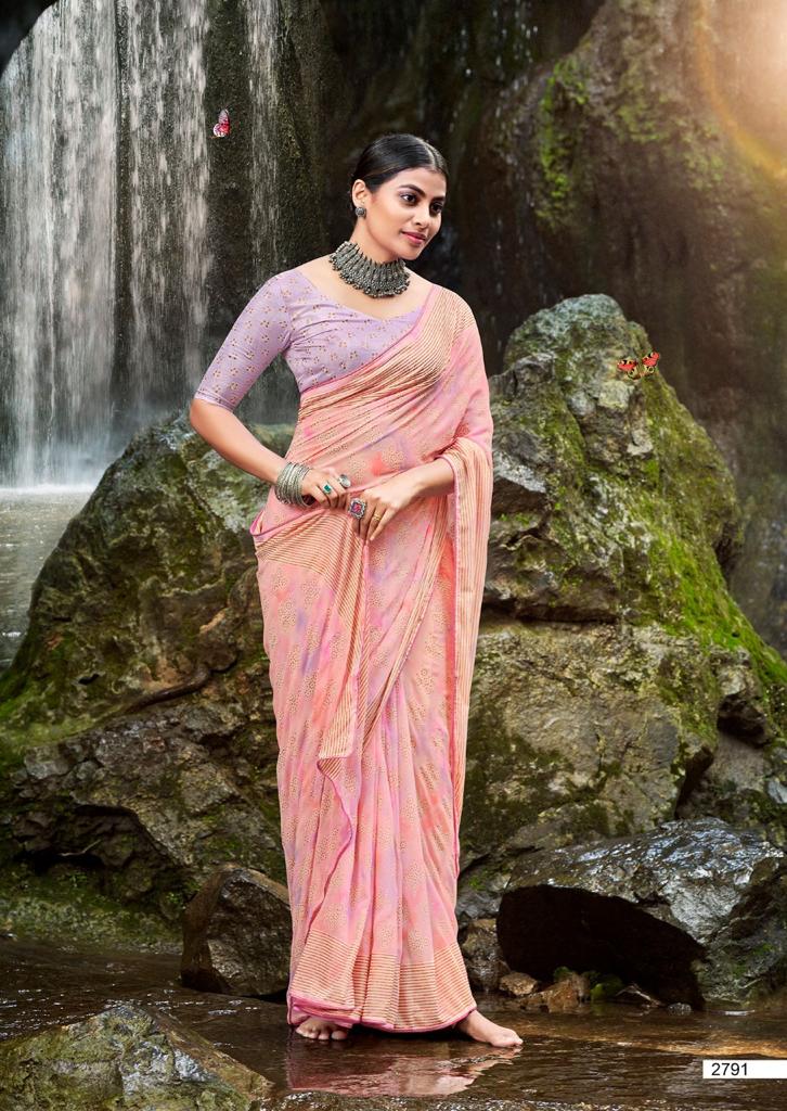 Kashvi Avni New Fancy Casual Wear Georgette Designer Saree Collection